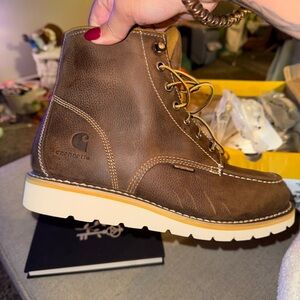 Carhartt Men's Brown Waterproof Wedge Boots
